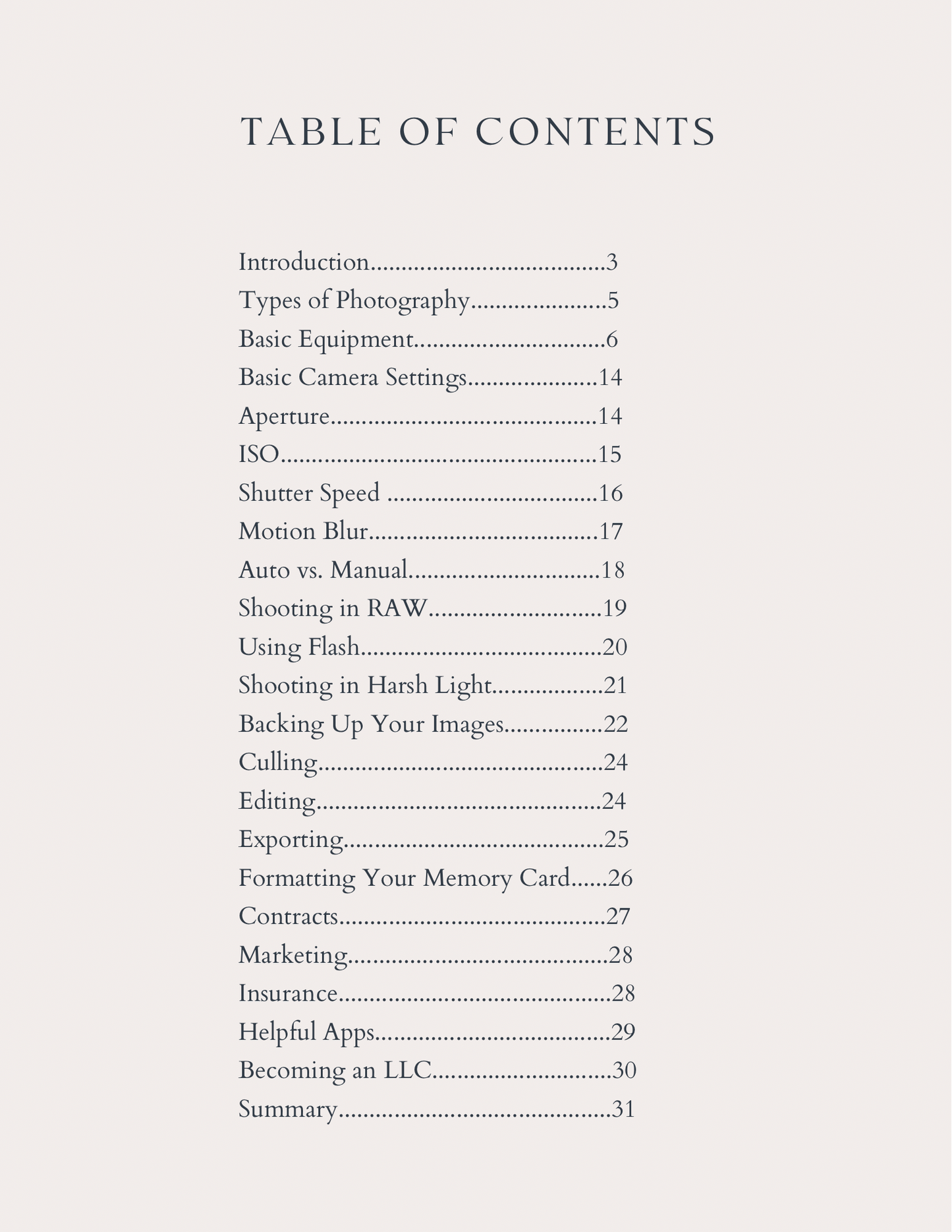 The Ultimate Photographer's Guide